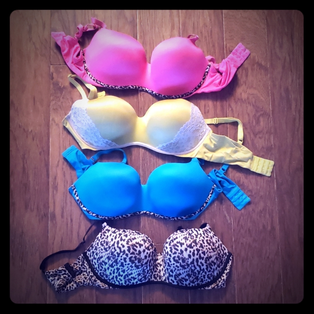 4 Victoria's secret push up add double cup bras